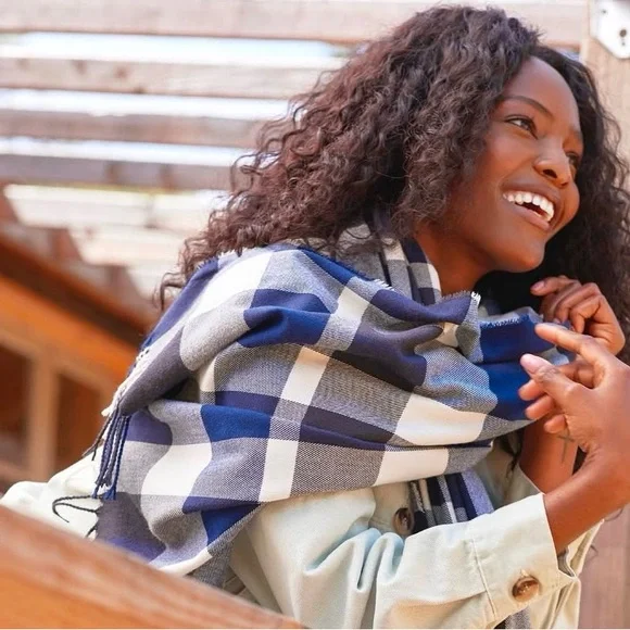 Plush Apparel Ultra Soft Plaid Scarf - Picture 2 of 7